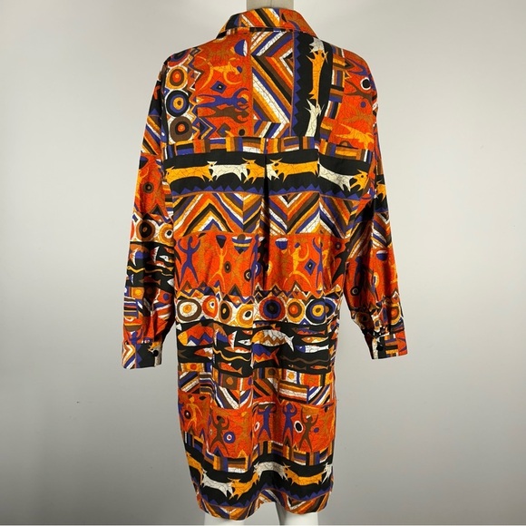 ❤️ 1970s Maternity Dress with Art Deco Print by Lady Madonna Maternity Boutiques - Picture 4 of 13